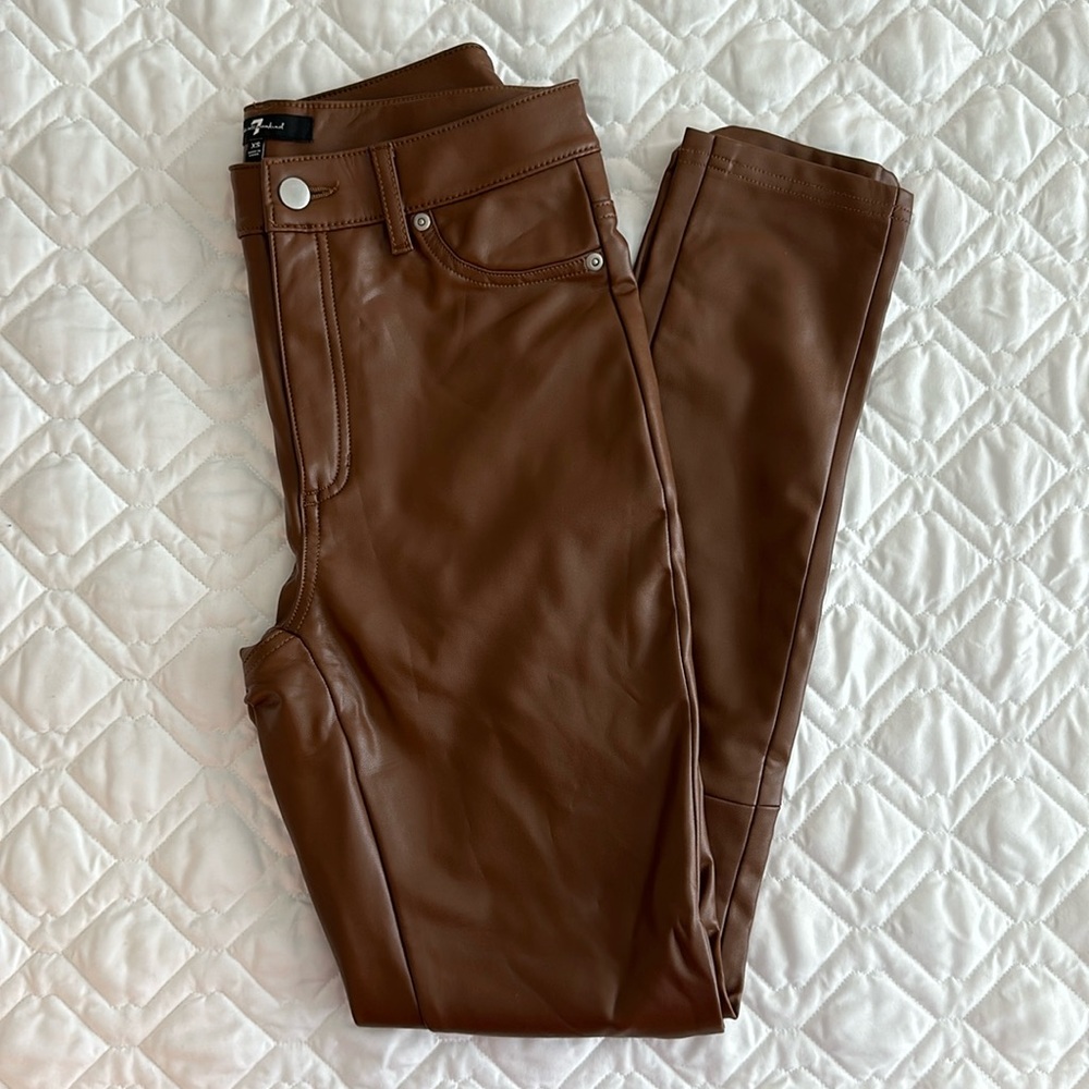 7 for all mankind Vegan Leather Pants